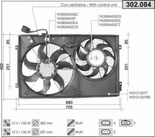 Вентилятор AHE 302.084