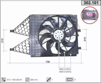 Вентилятор AHE 302.101