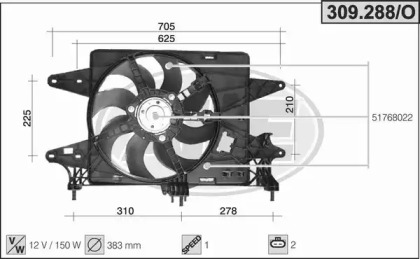 Вентилятор AHE 309.288/O