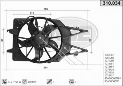 Вентилятор AHE 310.034