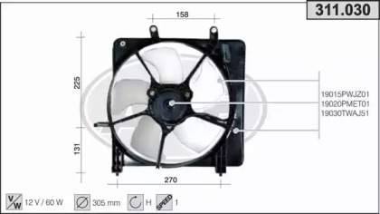 Вентилятор AHE 311.030