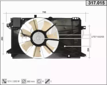 Вентилятор AHE 317.015