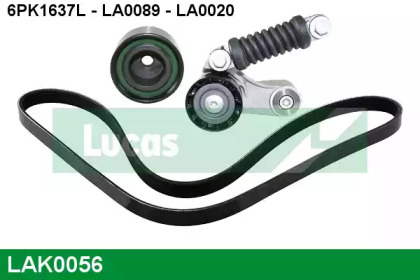 Ременный комплект LUCAS ENGINE DRIVE LAK0056