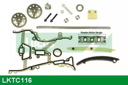 Комплект цепи привода распредвала LUCAS ENGINE DRIVE LKTC116