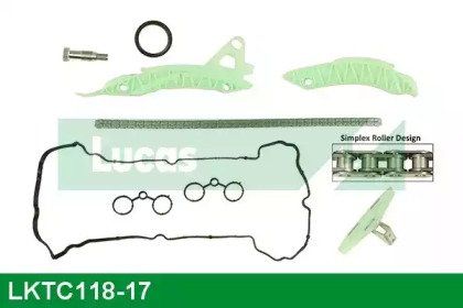 Комплект цепи привода распредвала LUCAS ENGINE DRIVE LKTC118-17