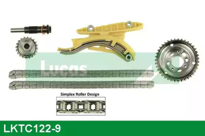 Комплект цепи привода распредвала LUCAS ENGINE DRIVE LKTC122-9