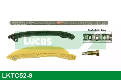 Комплект цепи привода распредвала LUCAS ENGINE DRIVE LKTC52-9