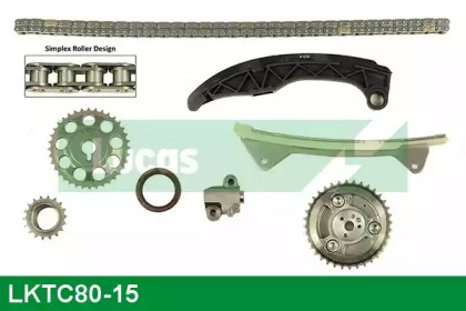 Комплект цепи привода распредвала LUCAS ENGINE DRIVE LKTC80-15