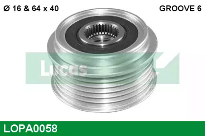 Механизм свободного хода LUCAS ENGINE DRIVE LOPA0058