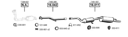 Глушитель ASMET FI163700