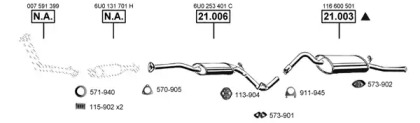 Глушитель ASMET SK210660