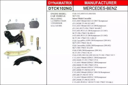 Комплект цепи привода распредвала DYNAMATRIX DTCK102NG