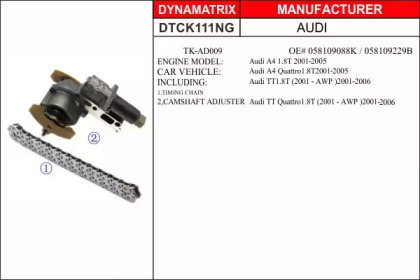 Комплект цепи привода распредвала DYNAMATRIX DTCK111NG