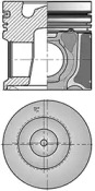 Поршень KOLBENSCHMIDT 41506600