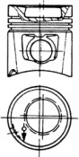 Поршень KOLBENSCHMIDT 90593600