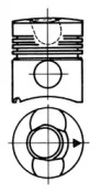 Поршень KOLBENSCHMIDT 92334800