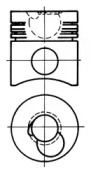 Поршень KOLBENSCHMIDT 93076600