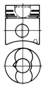 Поршень KOLBENSCHMIDT 93329600