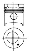 Поршень KOLBENSCHMIDT 93858600