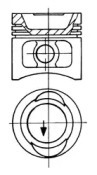 Поршень KOLBENSCHMIDT 93896600