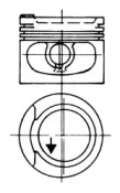 Поршень KOLBENSCHMIDT 93928610