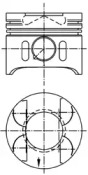 Поршень KOLBENSCHMIDT 40304610