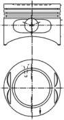 Поршень KOLBENSCHMIDT 99380620