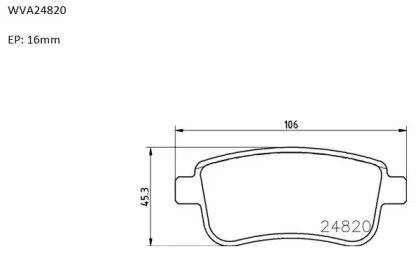 Комплект тормозных колодок AUTOMOTOR France ABP0015