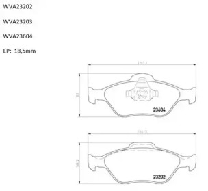 Комплект тормозных колодок AUTOMOTOR France PBP0043