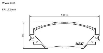 Комплект тормозных колодок AUTOMOTOR France PBP0044