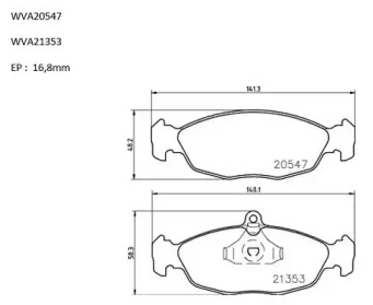 Комплект тормозных колодок AUTOMOTOR France ABP1095