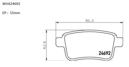 Комплект тормозных колодок AUTOMOTOR France ABP1334