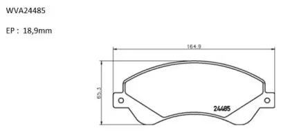 Комплект тормозных колодок AUTOMOTOR France ABP1338