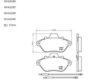 Комплект тормозных колодок AUTOMOTOR France PBP2489