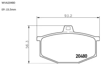 Комплект тормозных колодок AUTOMOTOR France ABP2893