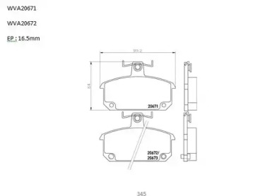 Комплект тормозных колодок AUTOMOTOR France ABP3004