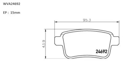 Комплект тормозных колодок AUTOMOTOR France ABP3342