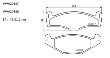 Комплект тормозных колодок AUTOMOTOR France ABP4033