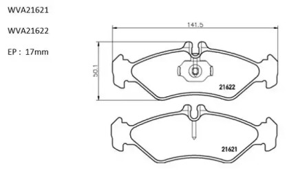 Комплект тормозных колодок AUTOMOTOR France ABP4101