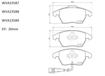 Комплект тормозных колодок AUTOMOTOR France ABP4245