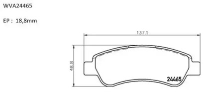 Комплект тормозных колодок AUTOMOTOR France ABP5469