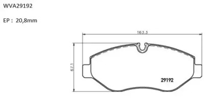 Комплект тормозных колодок AUTOMOTOR France ABP6720