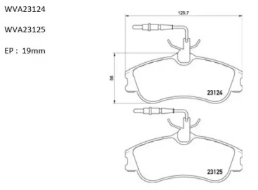 Комплект тормозных колодок AUTOMOTOR France PBP7734