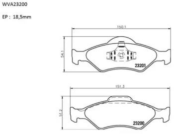 Комплект тормозных колодок AUTOMOTOR France ABP8025