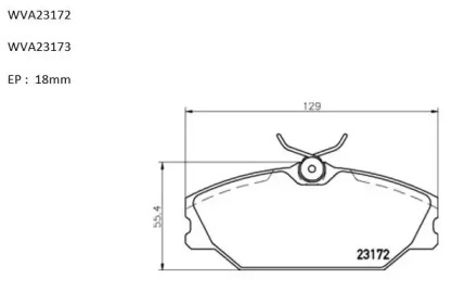 Комплект тормозных колодок AUTOMOTOR France PBP8029