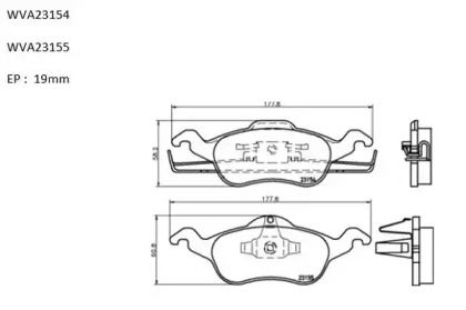 Комплект тормозных колодок AUTOMOTOR France ABP9607