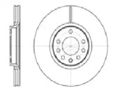 Тормозной диск AUTOMOTOR France ADC4985