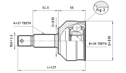 Шарнирный комплект STATIM C.108