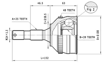 Шарнирный комплект STATIM C.114