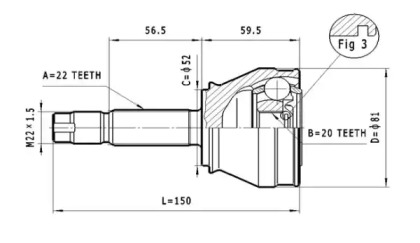 Шарнирный комплект STATIM C.161